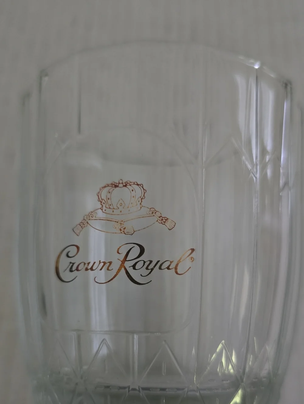 Pair of Crown Royal Ribbed Whiskey Glasses